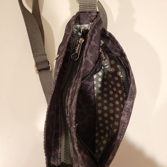 Kipling Crossbody Bag in Black/Gray Leopard Print - Picture 5 of 10